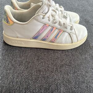Adidas Kids Sneakers with Iridescent Accents